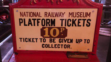 Sign at the National Rail Museum