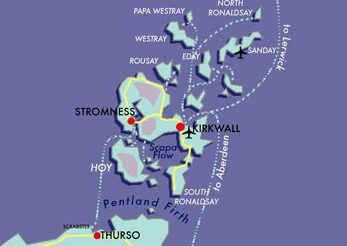 Map Orkney