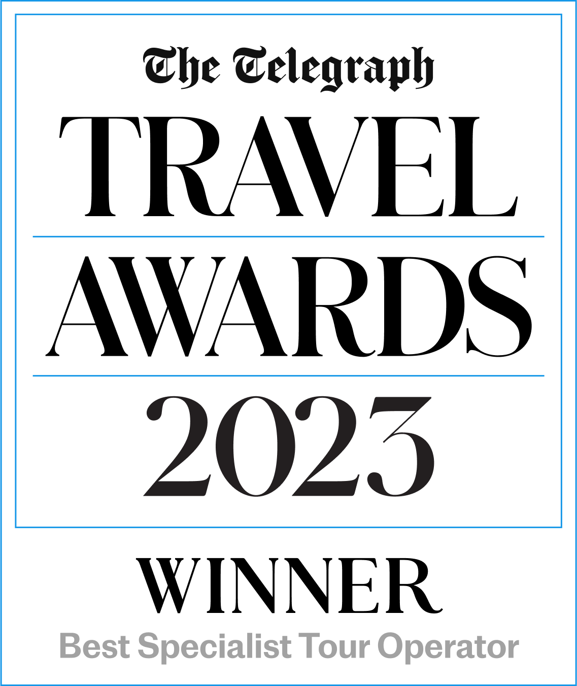 The Telegraph Travel Awards 2017 Winner 