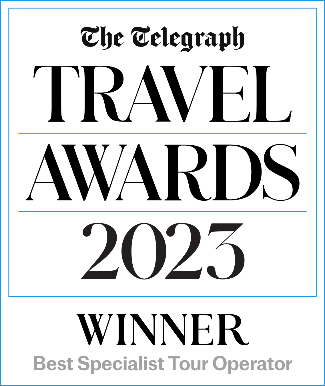 Winner Best Specialist Tour Operator