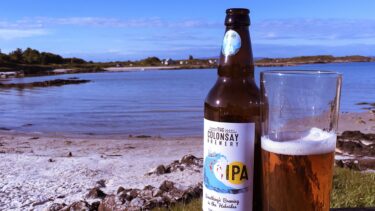 Colonsay beer on Gigha
