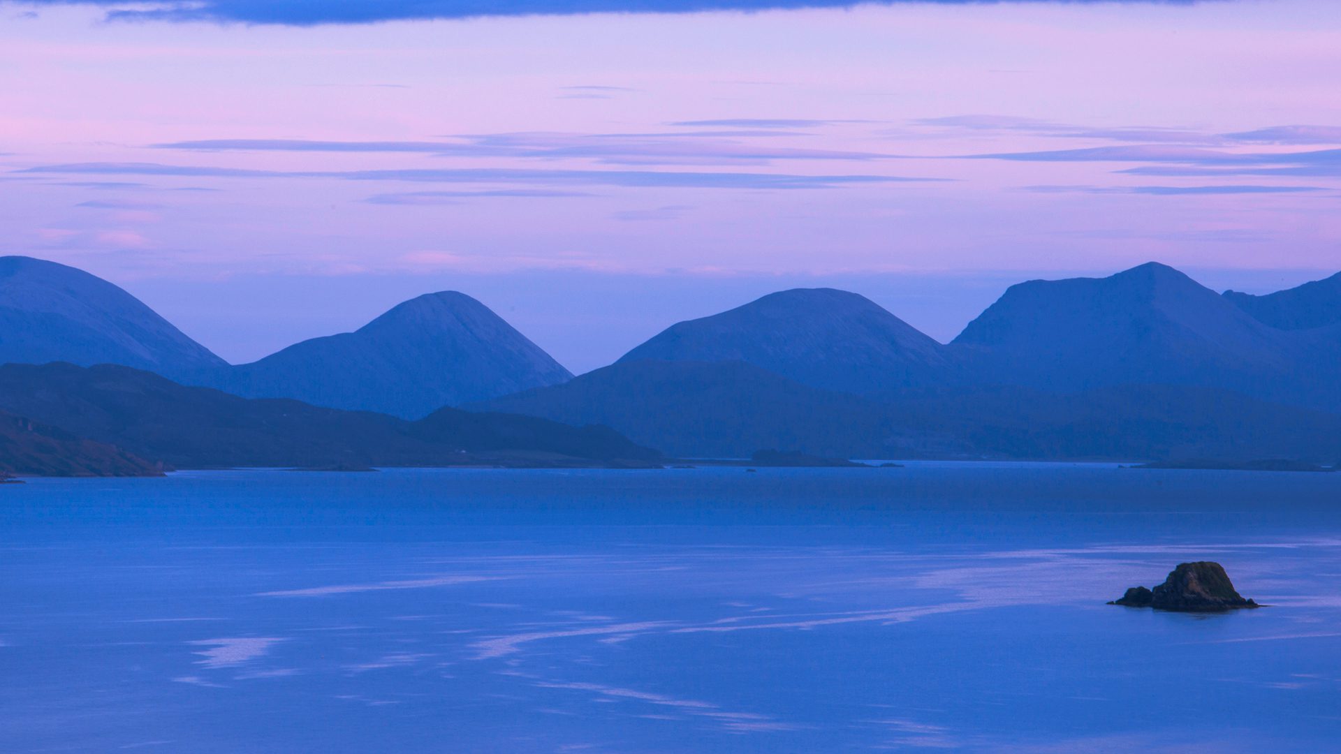 Cuillin mountains on Skye
