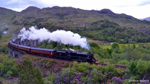 Jacobite Steam Train on the Glenfinnan Viaduct.