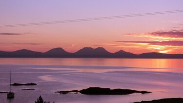 Sunset over Jura from Kintyre