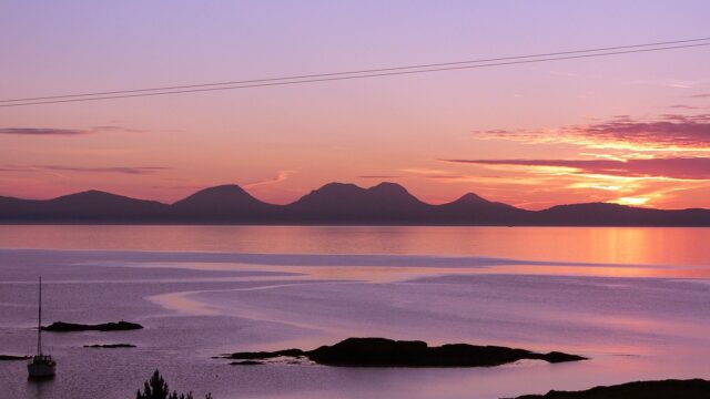 Sunset over Jura from Kintyre