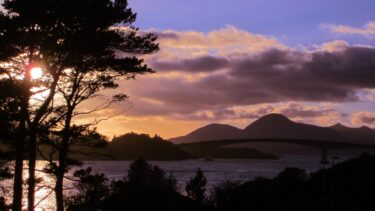 Sunset over the Skye bridge
