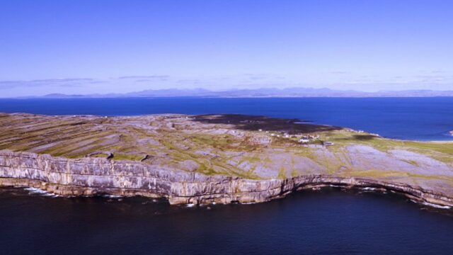 Inís Mór islands from air