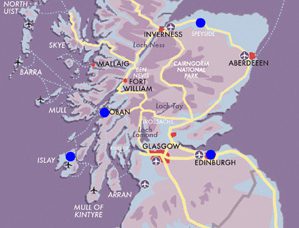 Map Whisky-Explorer-Escorted Journey