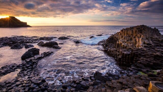 Giants Causeway at dusk, Co. Antrim