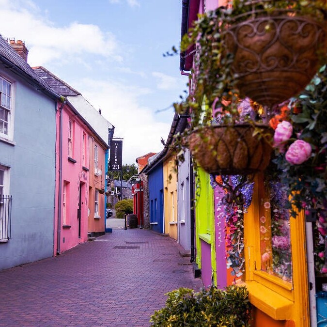 Kinsale brightly coloured houses, Co Cork, Ireland
