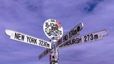 Spot the iconic sign at John O'Groats