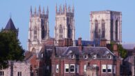 View of York Minster in York, England.