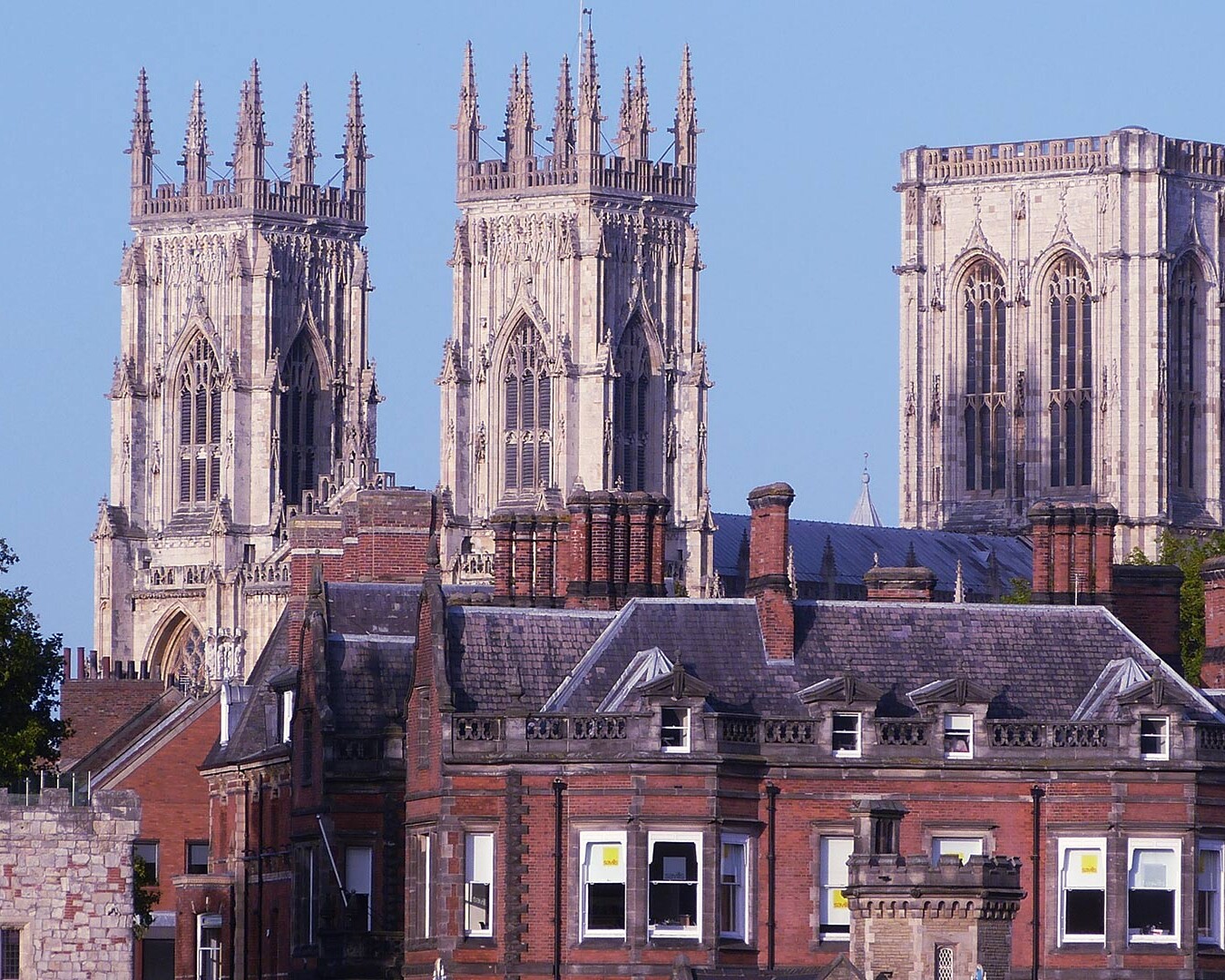 View of York Minster in York, England.
