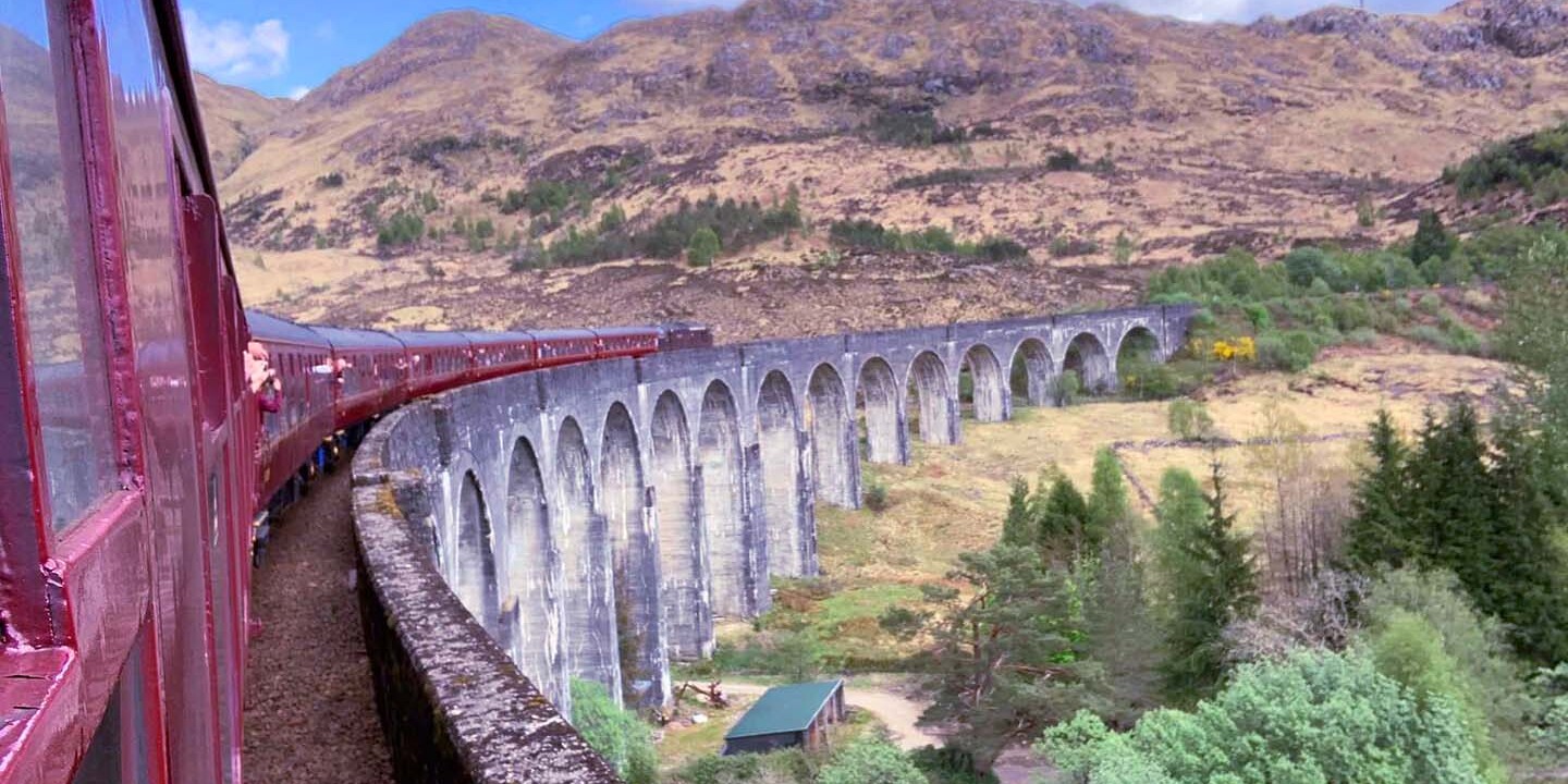 Cross the Glenfinnan Viaduct on the Harry Potter Stream Train