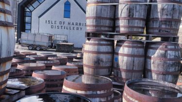 Outside the Isle of Harris Distillery