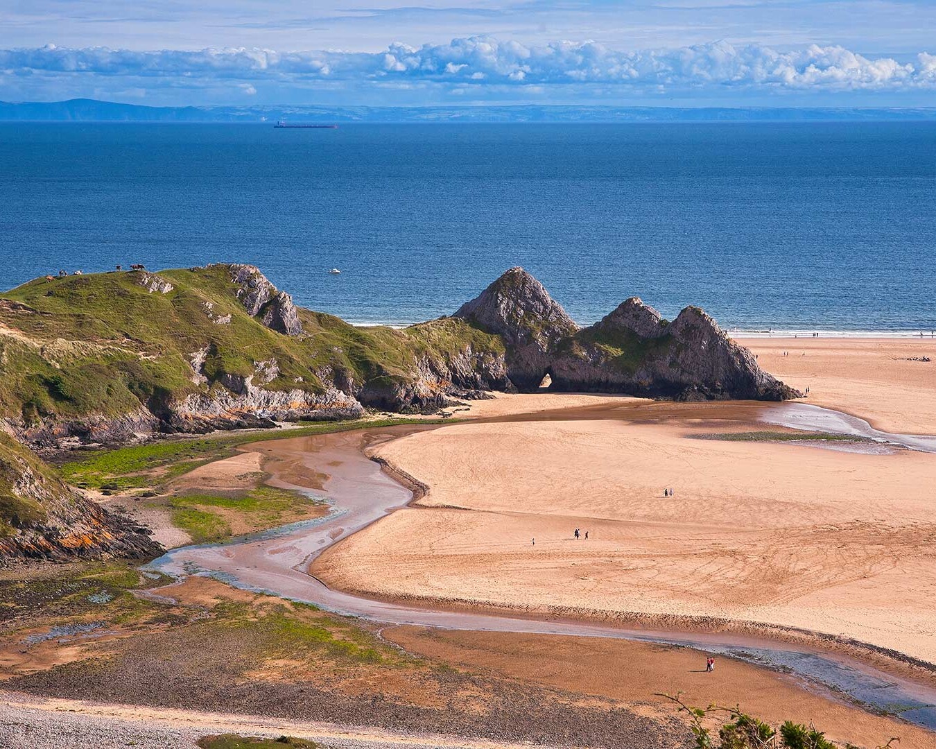 The three cliffs bay in Wales.