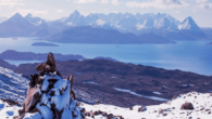 Cuillin Ridge on the Isle of Skye in Scotland.