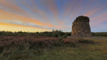 The Jacobite Cairn at Culloden Battlefield in Inverness