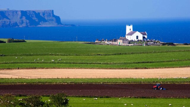 Ballintoy Church, Ballintoy in Co Antrim, Ireland.