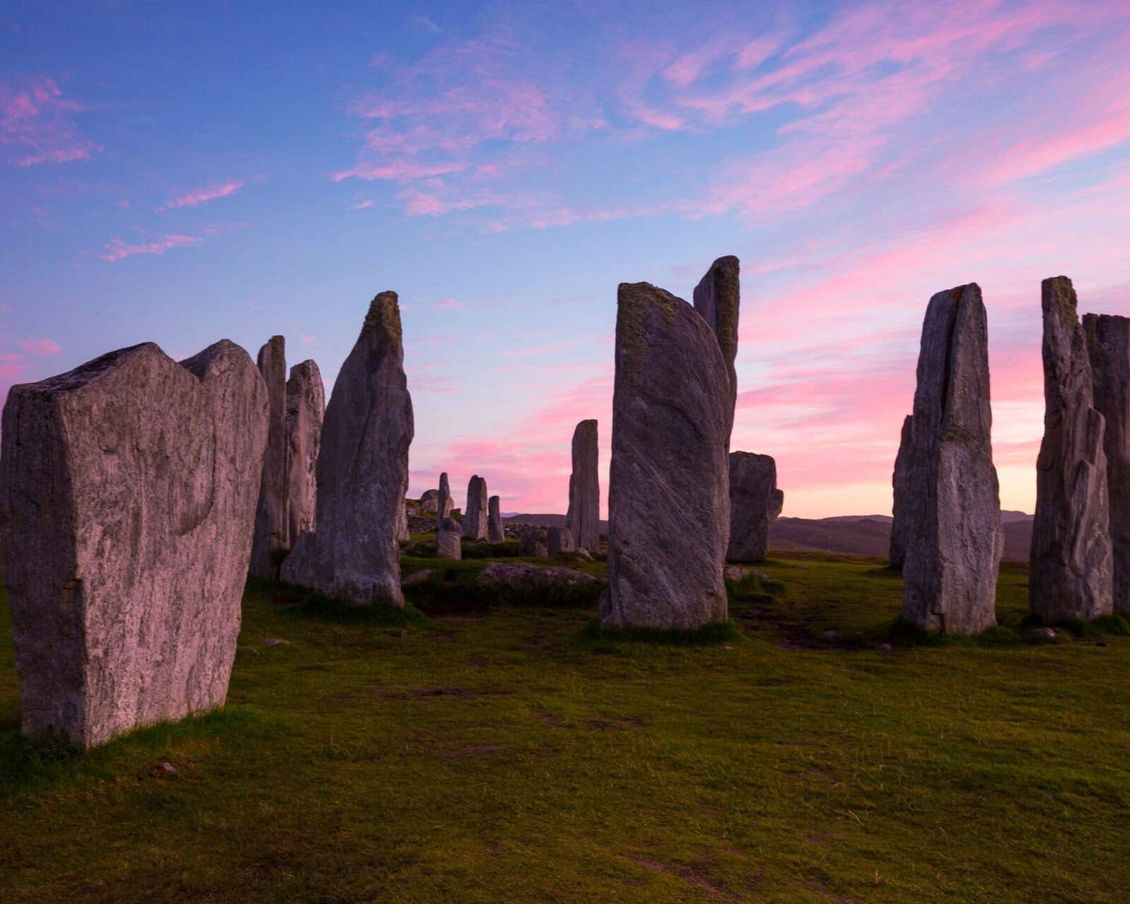 Calanais Stones in Lewis, Outer Hebrides, Scotland.