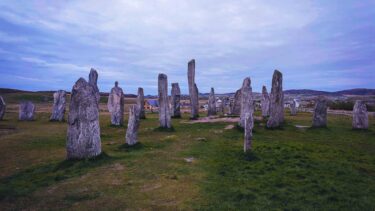 Calanais Stones in Lewis, Outer Hebrides, Scotland.