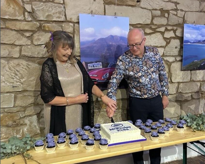 Founders Heather & Robert at the McKinlay Kidd Anniversary Party, 2023