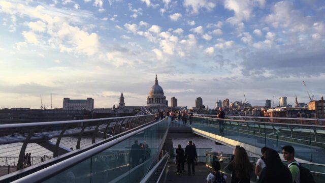 View of St Paul's Cathedral in London