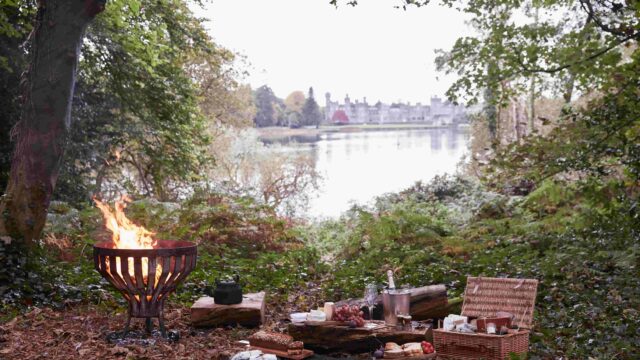 A picnic on the grounds of the Ashford Castle, Co Mayo, Ireland. Credit - Helen Cathcart