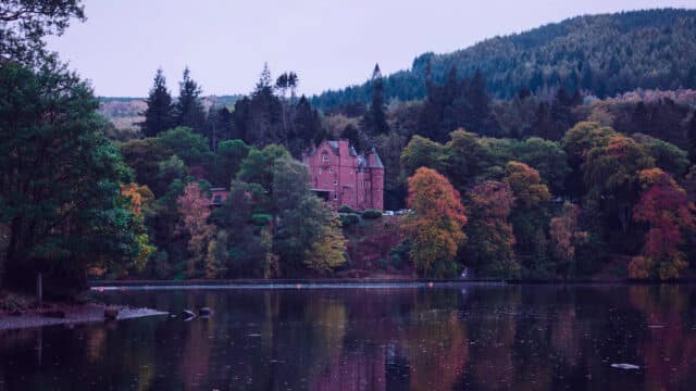 A hotel located on the banks of Loch Faskally in Pitlochry, Scotland.