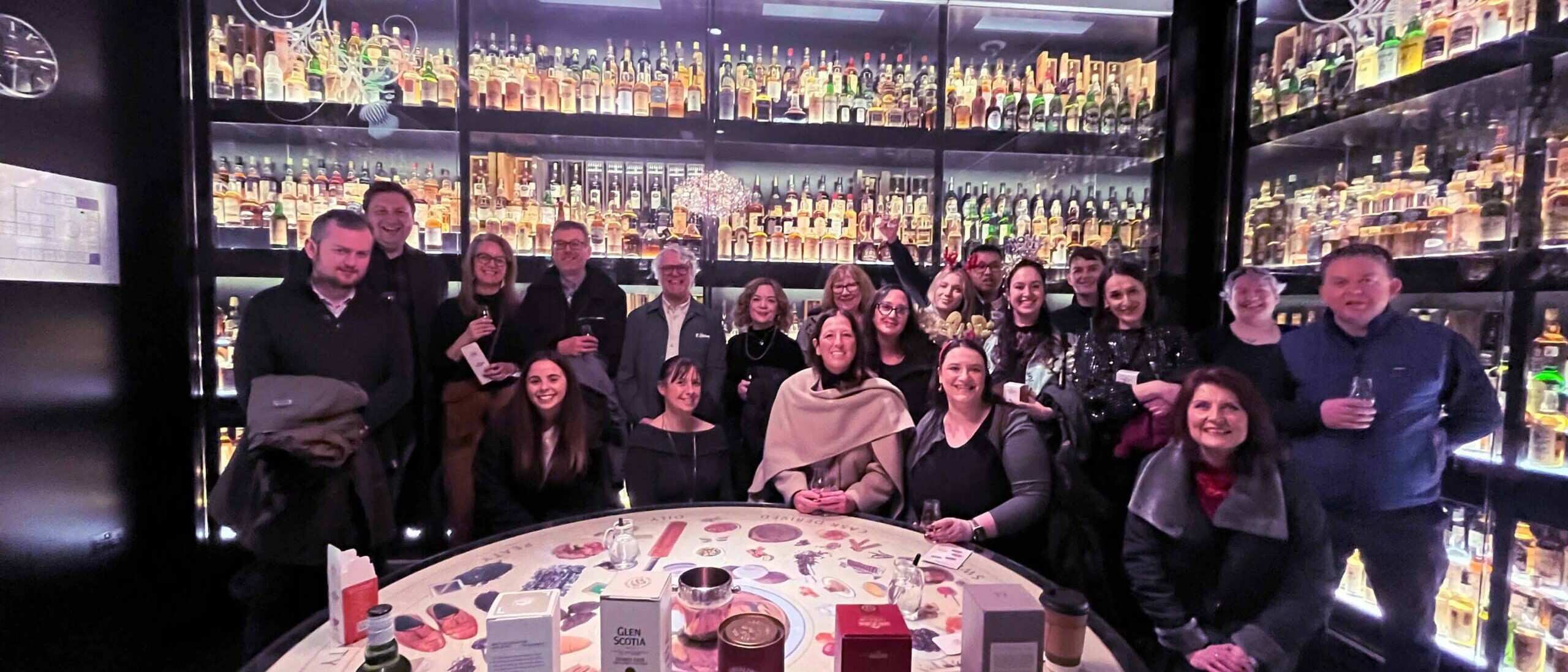 Team McKinlay Kidd at the Scottish Whisky Experience in Edinburgh