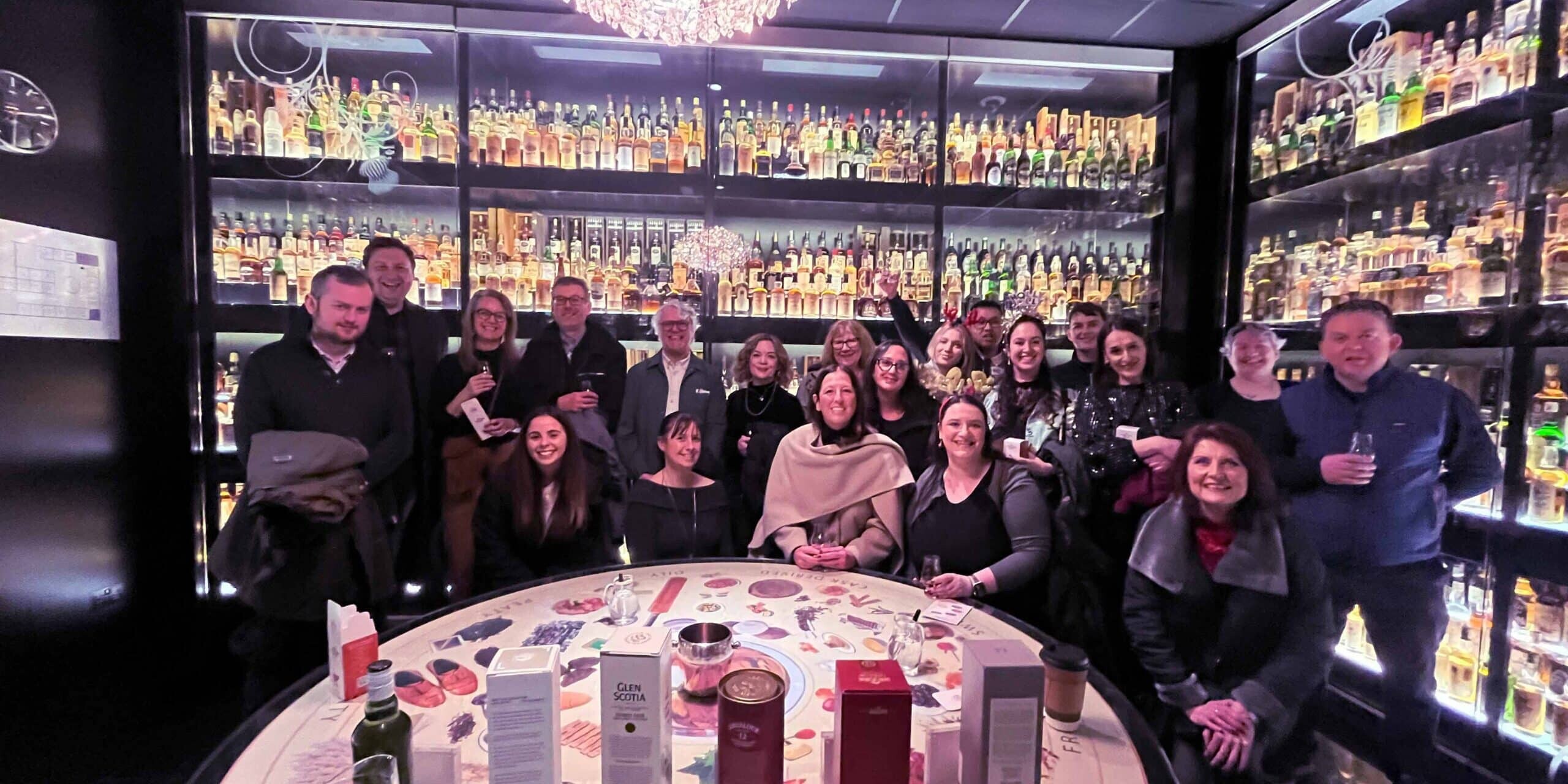 Team McKinlay Kidd at the Scottish Whisky Experience in Edinburgh