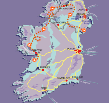 McKinlay Kidd holiday map, Northern Ireland & Wild Atlantic Way Encounters