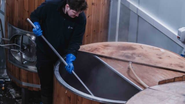 The Lerwick Brewery, Orkney, in operation
