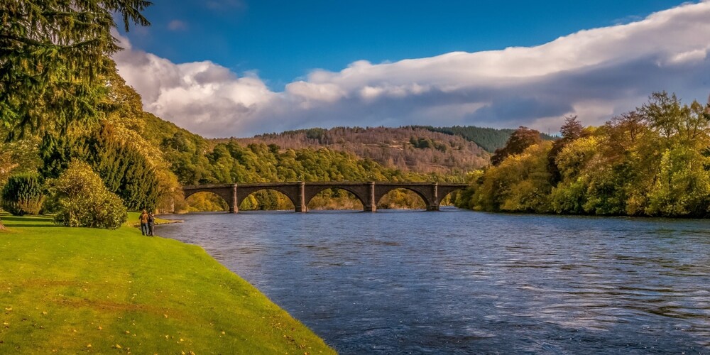 Telford Bridge in Dunkeld, Scotland