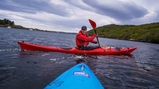 A kayak on Gairloch waters in Scotland's North Coast
